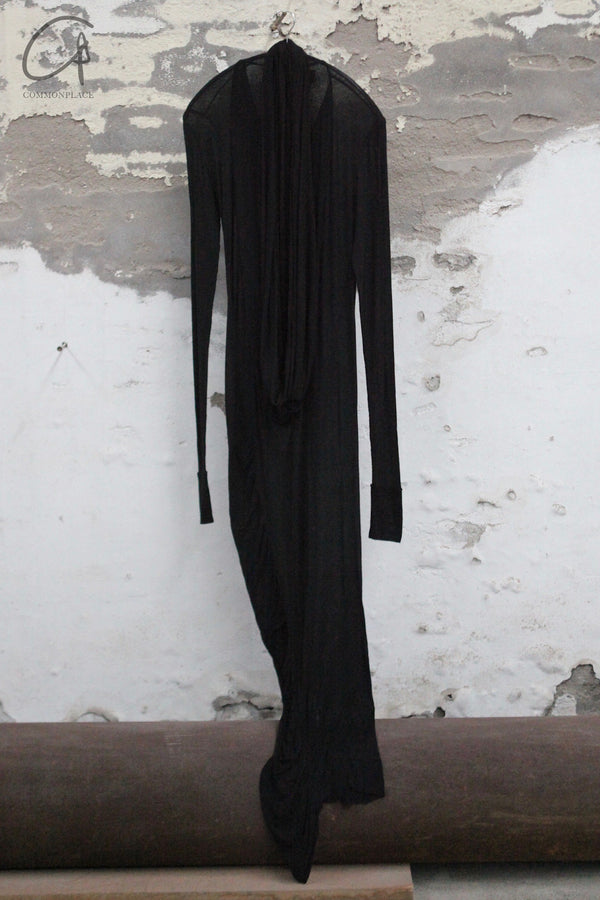 Marc Le Bihan irregular T-shirt dress 2871 MLB-2871-H24-25-HEI black